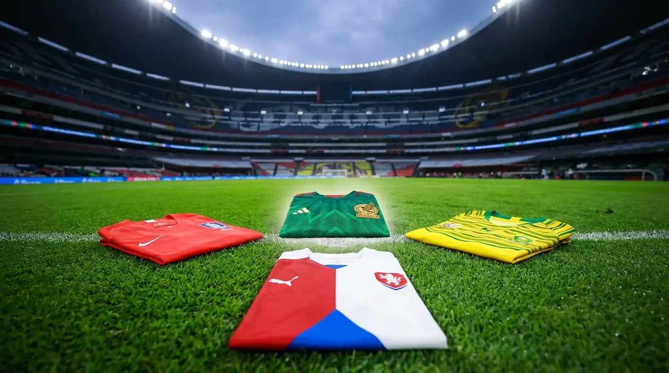 Grupp A i VM 2026 med Mexiko, Sydkorea, Sydafrika och Tjeckien inför öppningsmatchen på Estadio Azteca